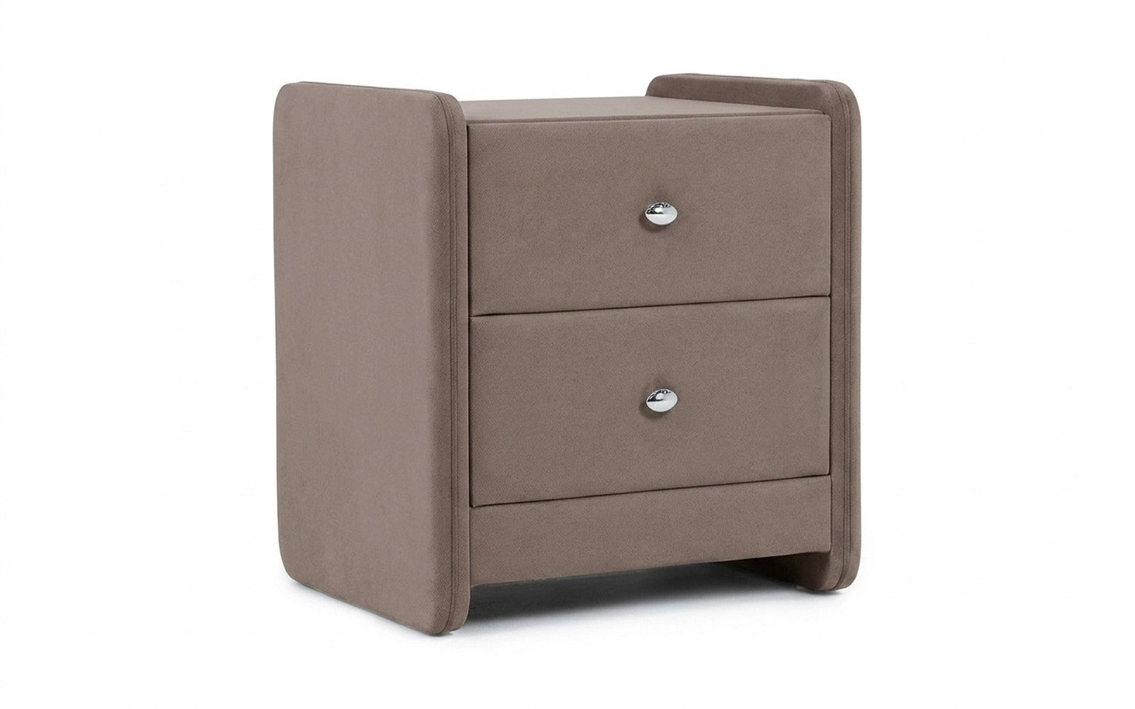 Classic 2 nightstand in Royal I Shiitake fabric, product photo on white background