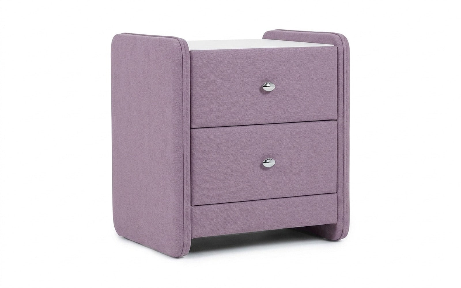 Classic 2 nightstand in Velutto 11 fabric, product photo on white background