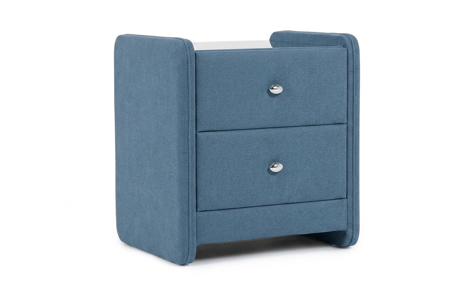 Classic 2 nightstand in Velutto 47 fabric, product photo on white background