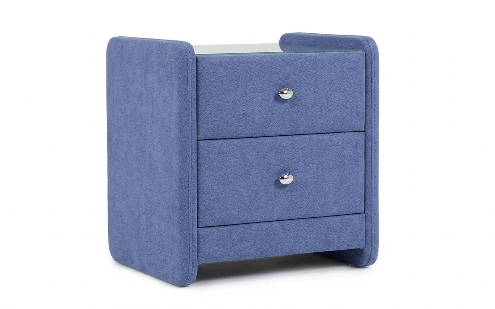 Classic 2 nightstand in Velutto 48 fabric, product photo on white background