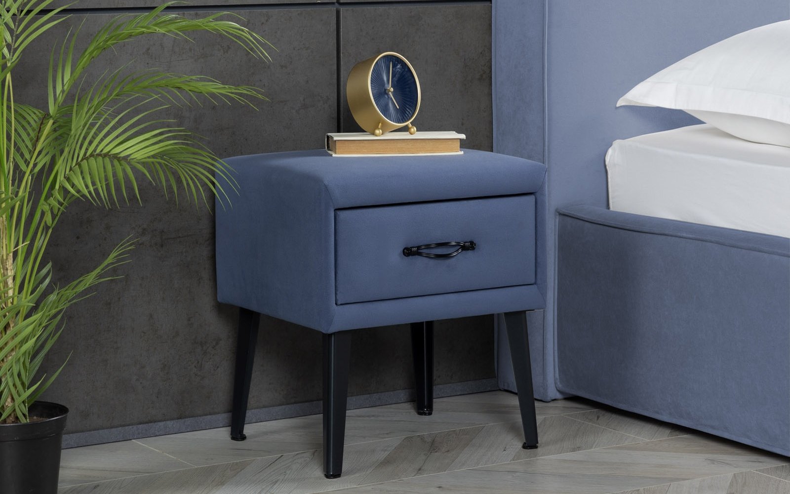 Fresca nightstand in a bedroom interior, view 3