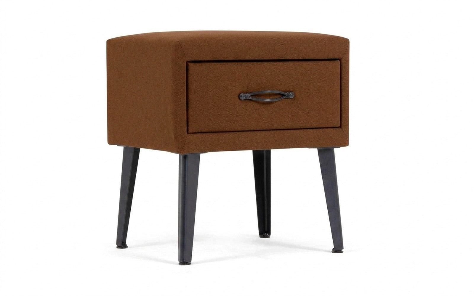 Fresca nightstand in Casanova Desert fabric, product photo on white background