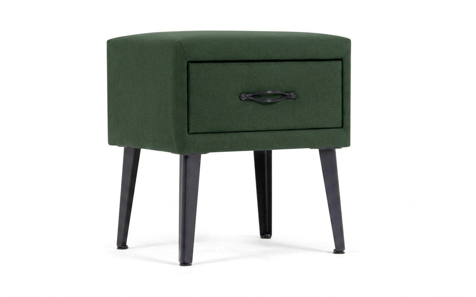 Fresca nightstand in Casanova Grass fabric, product photo on white background