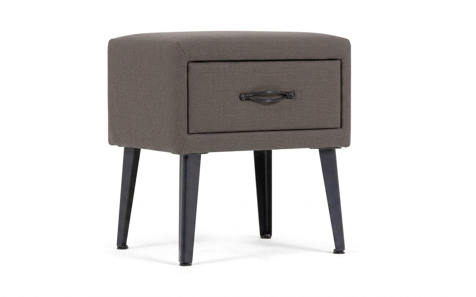 Fresca nightstand in Dumont 08 fabric, product photo on white background