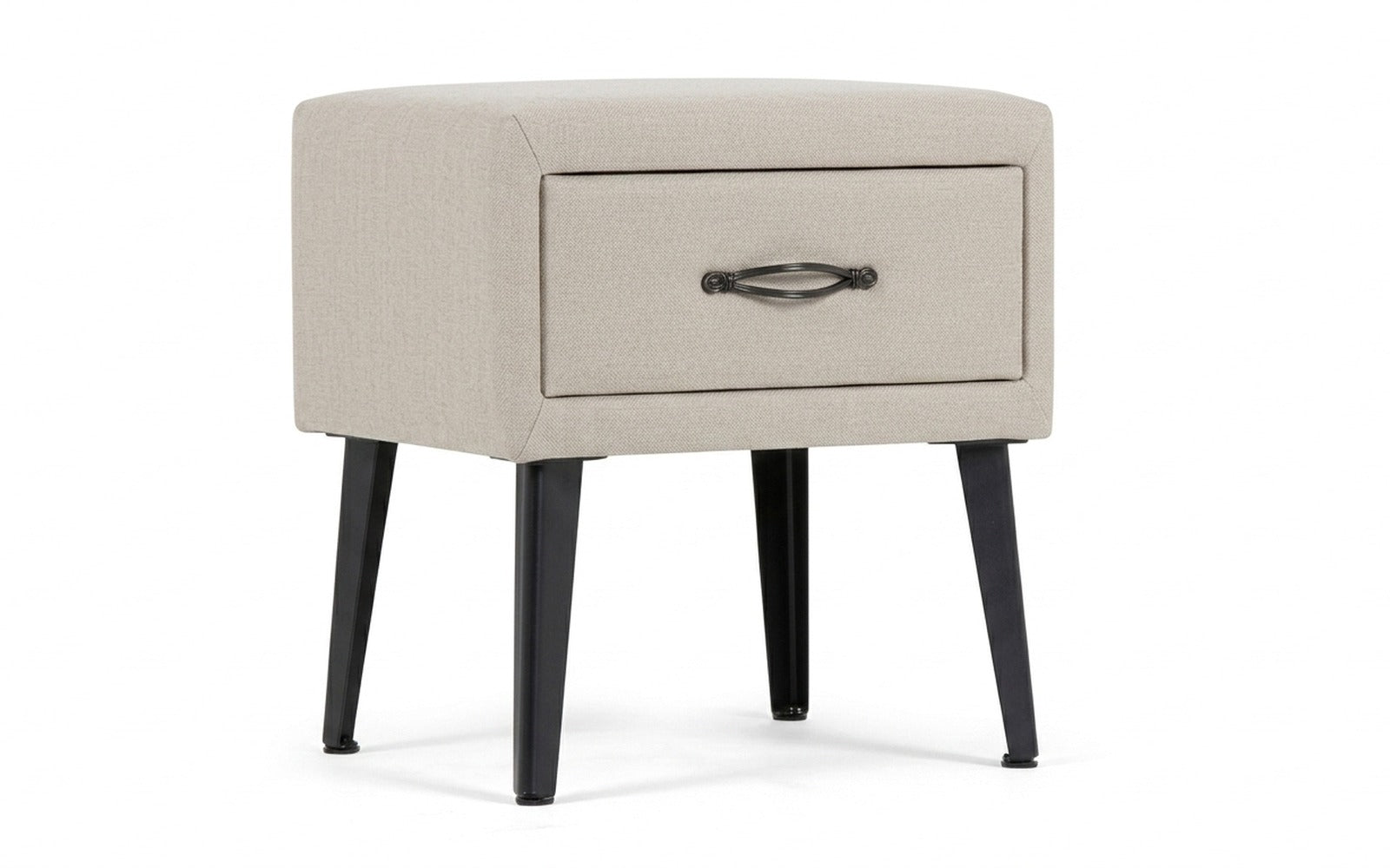 Fresca nightstand in Forte 01 fabric, product photo on white background