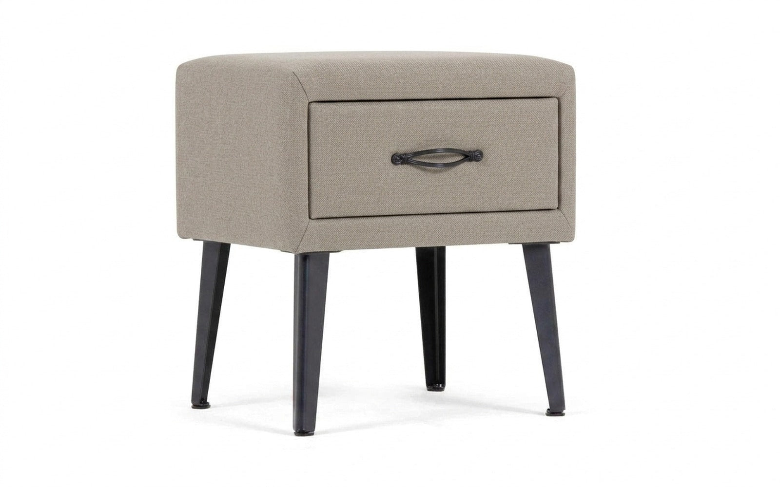Fresca nightstand in Forte 03 fabric, product photo on white background