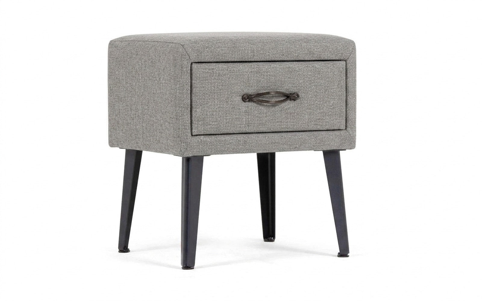 Fresca nightstand in Forte 16 fabric, product photo on white background
