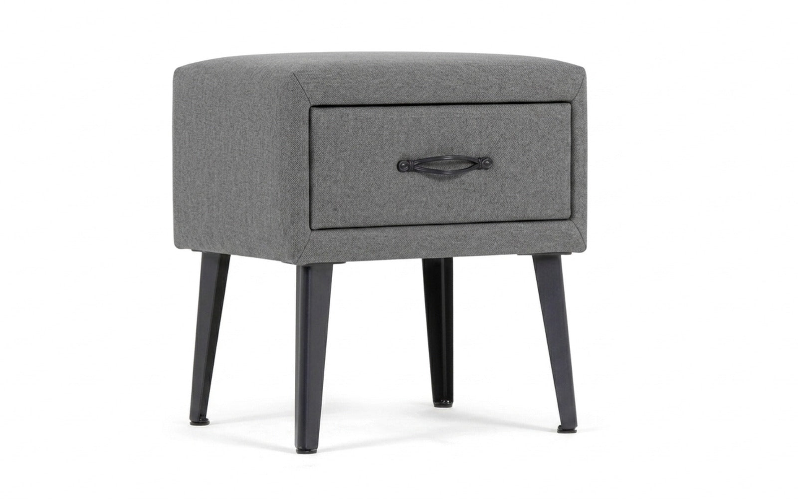 Fresca nightstand in Prime Dark fabric, product photo on white background
