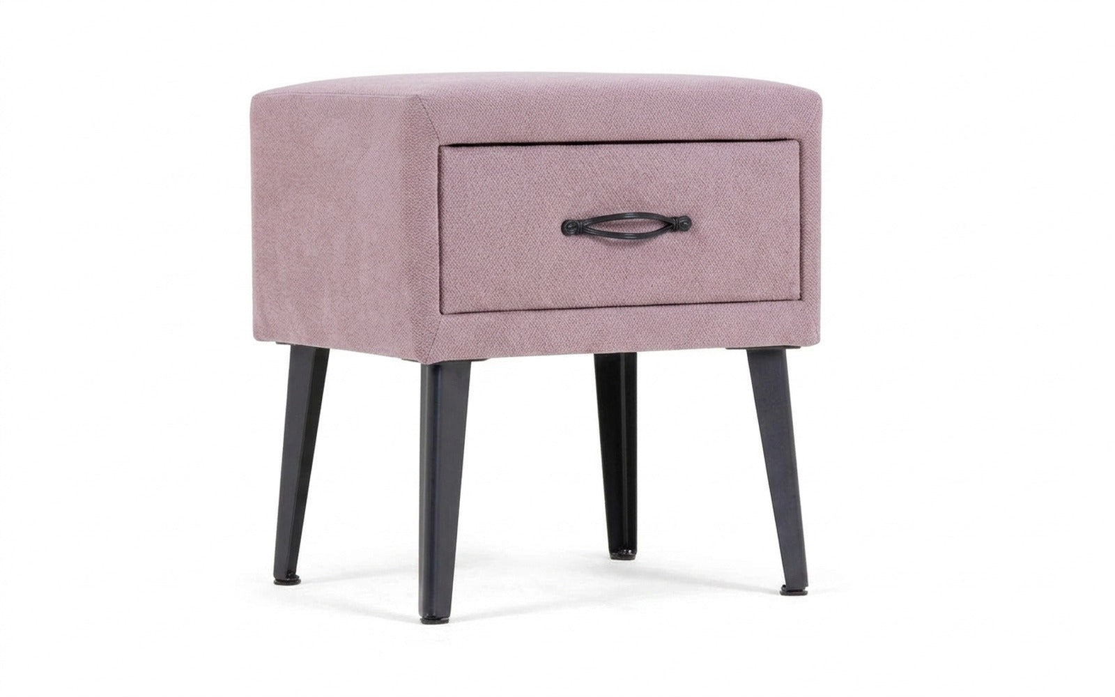 Fresca nightstand in Royal I Lavanda fabric, product photo on white background