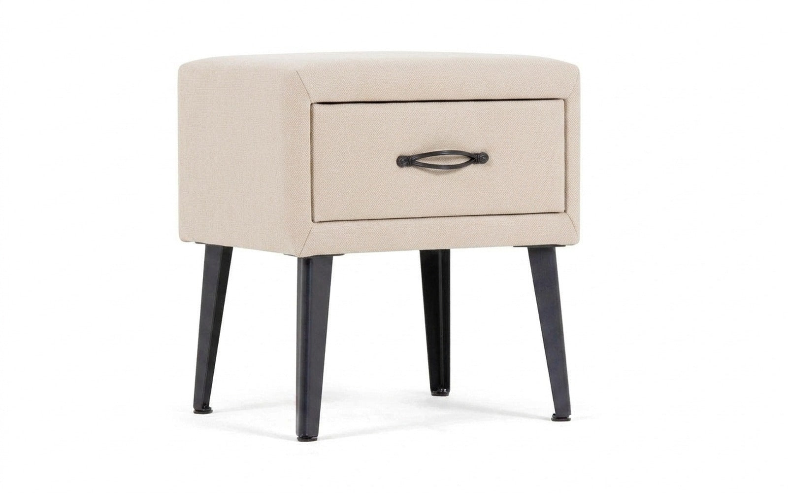 Fresca nightstand in Royal I Plombir fabric, product photo on white background