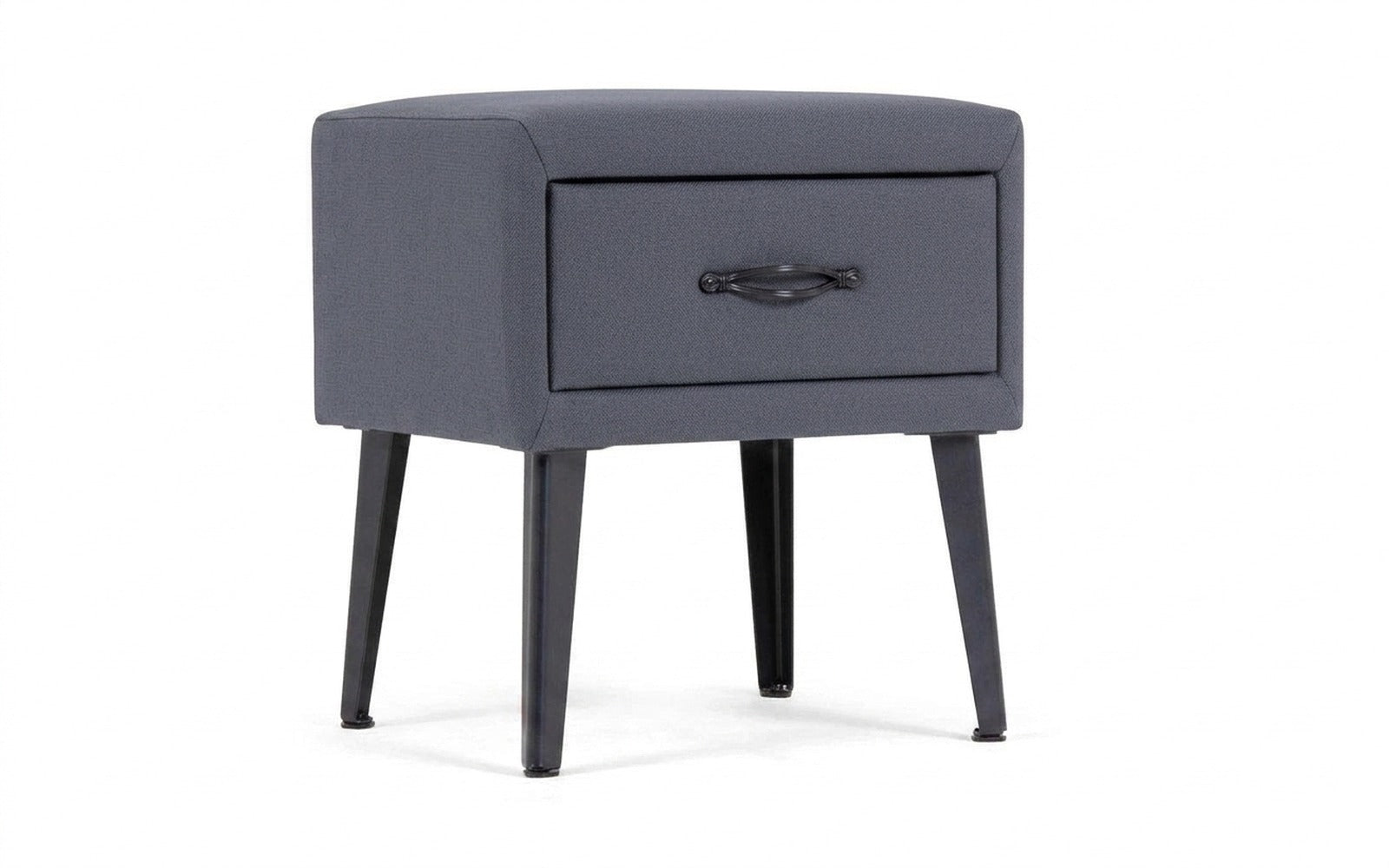Fresca nightstand in Velutto 32 fabric, product photo on white background