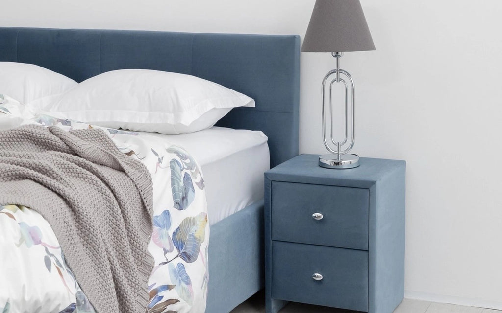 Hanna nightstand in a bedroom interior, view 1