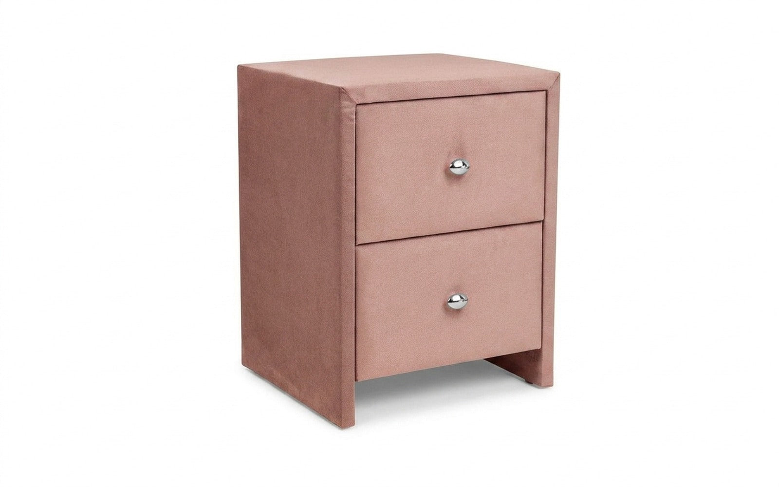 Hanna nightstand in Casanova Pudra fabric, product photo on white background