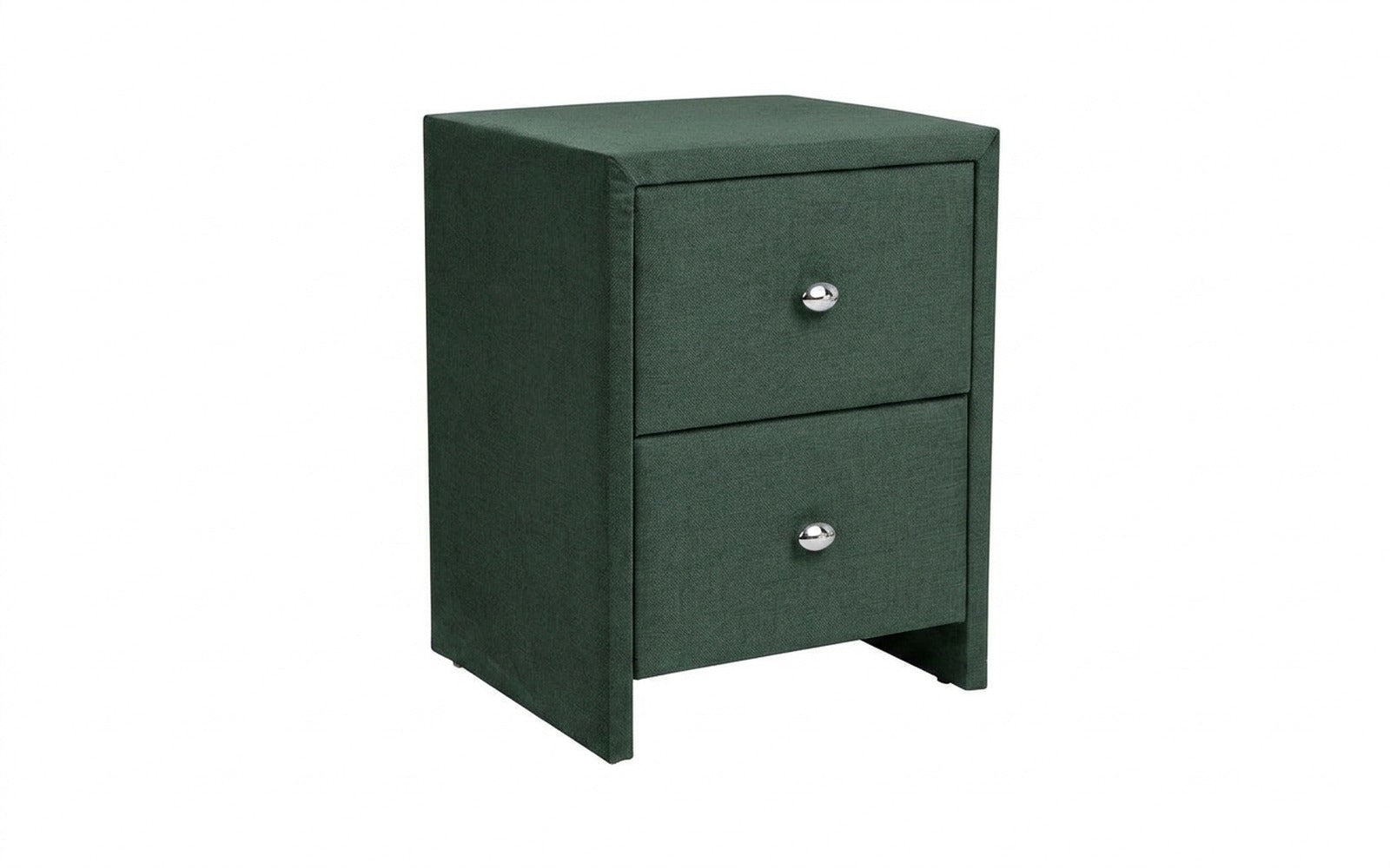 Hanna nightstand in Lidot Green fabric, product photo on white background