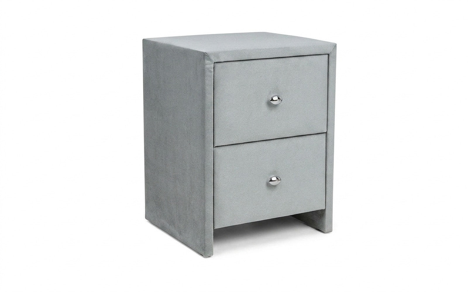 Hanna nightstand in Royal I Aqua fabric, product photo on white background