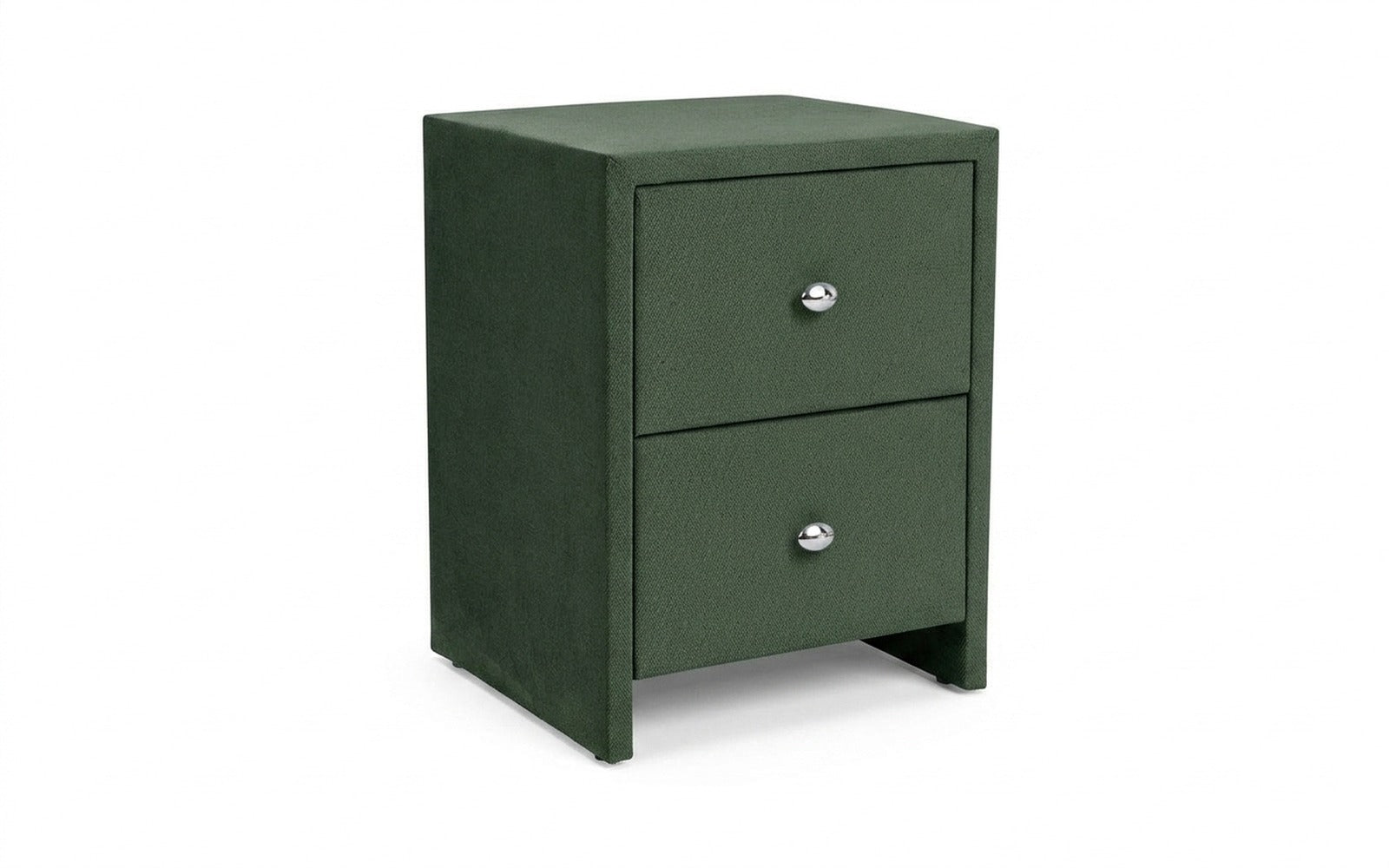 Hanna nightstand in Royal I Field fabric, product photo on white background