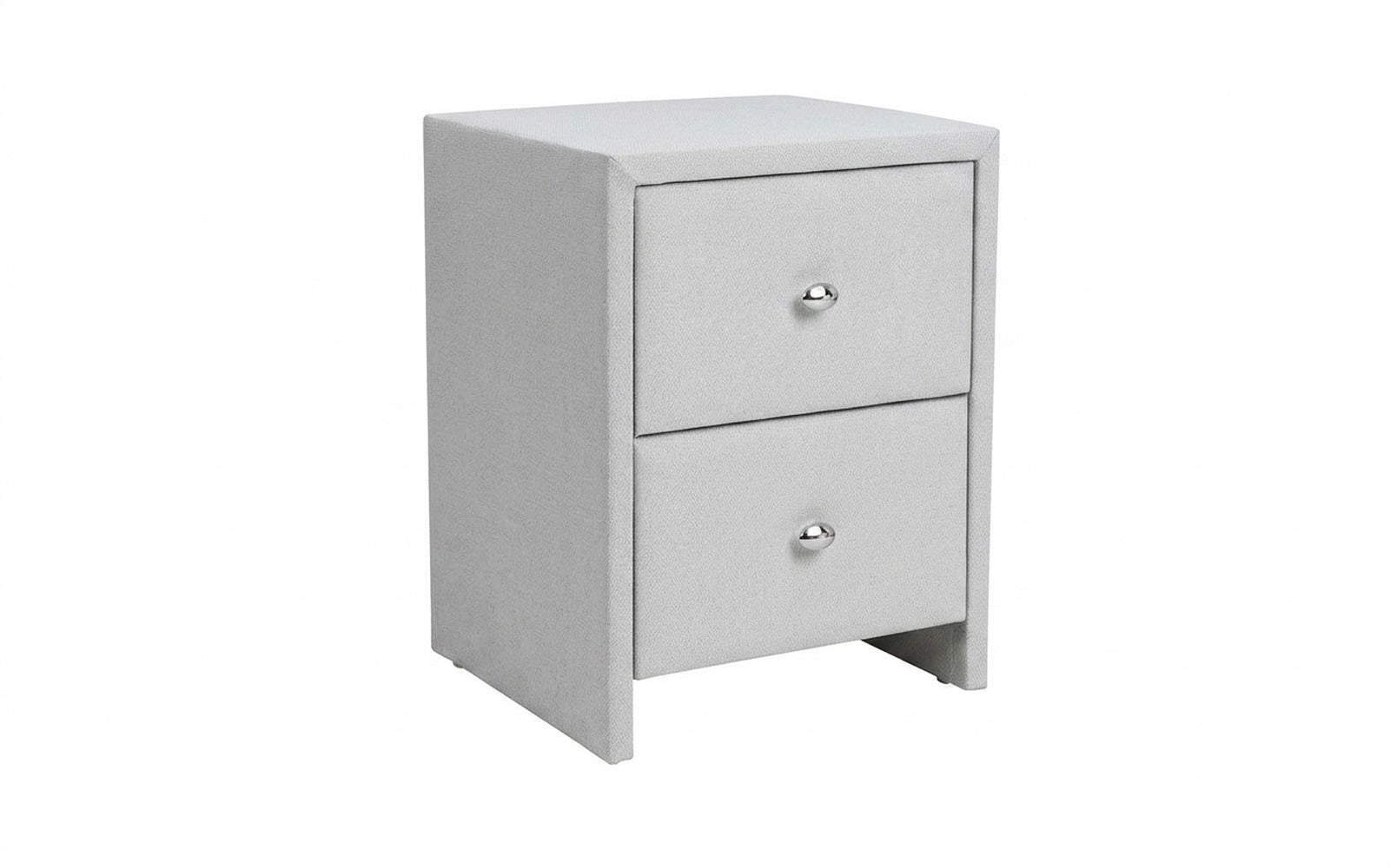 Hanna nightstand in Royal I Haze fabric, product photo on white background