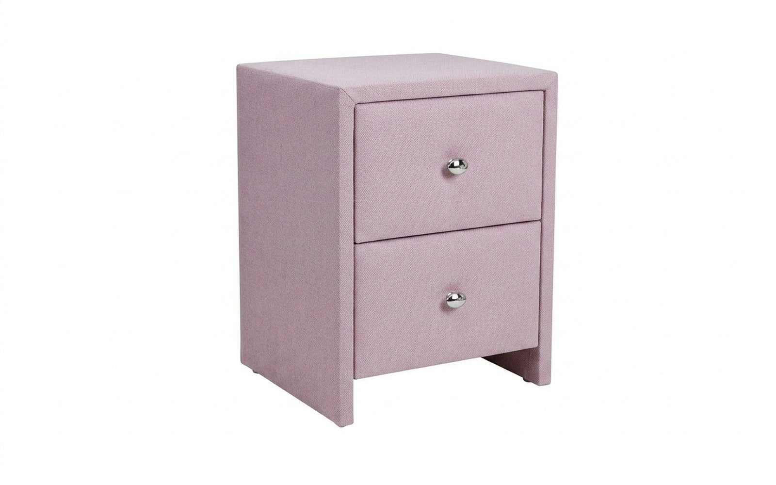Hanna nightstand in Royal I Lavanda fabric, product photo on white background