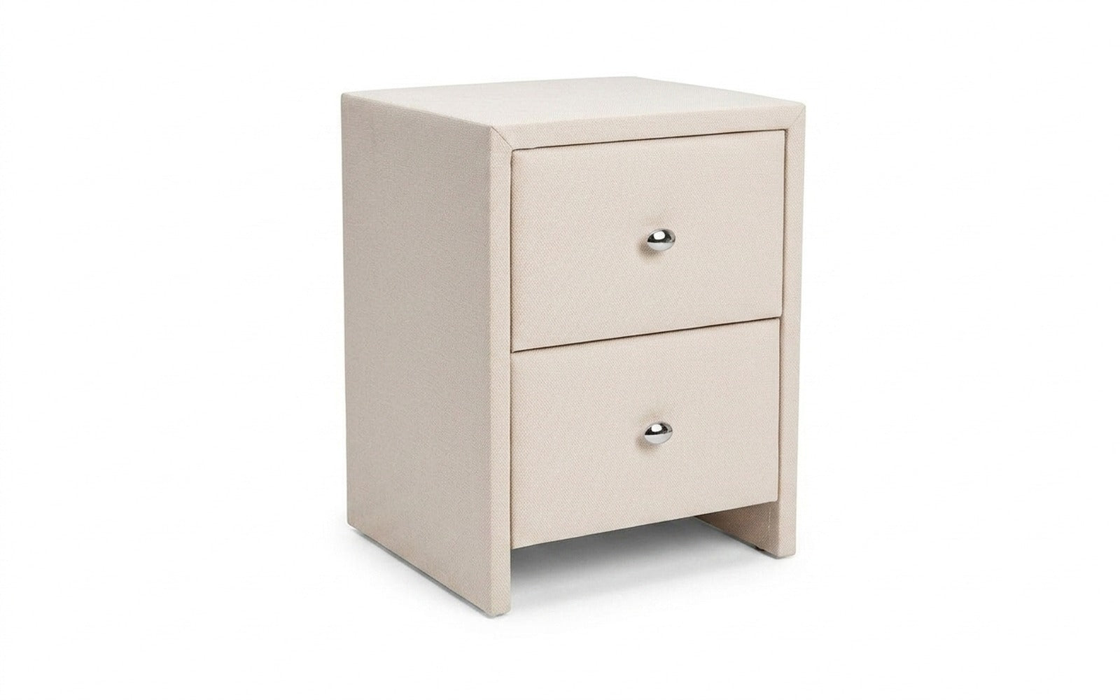Hanna nightstand in Royal I Plombir fabric, product photo on white background