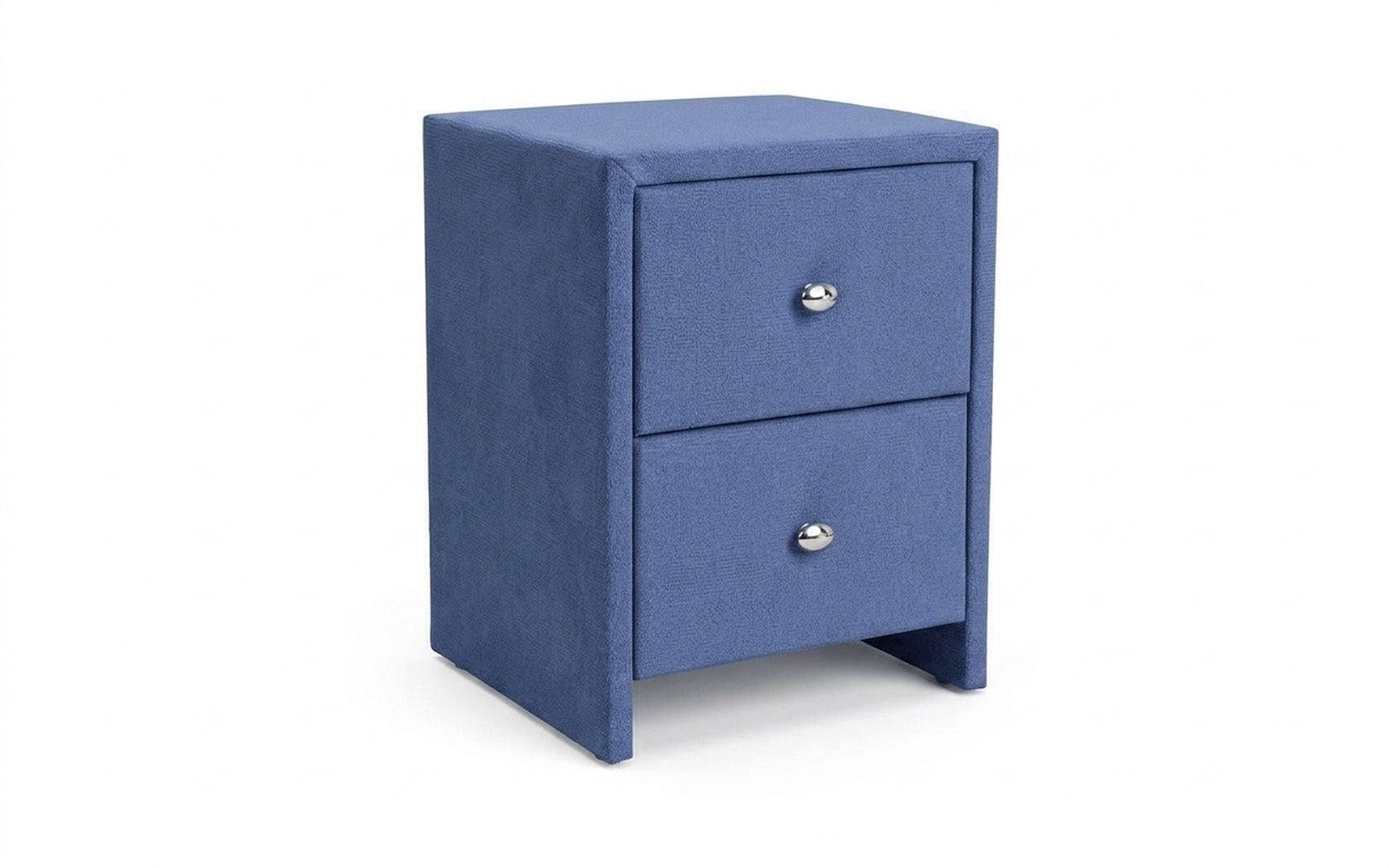 Hanna nightstand in Velutto 48 fabric, product photo on white background