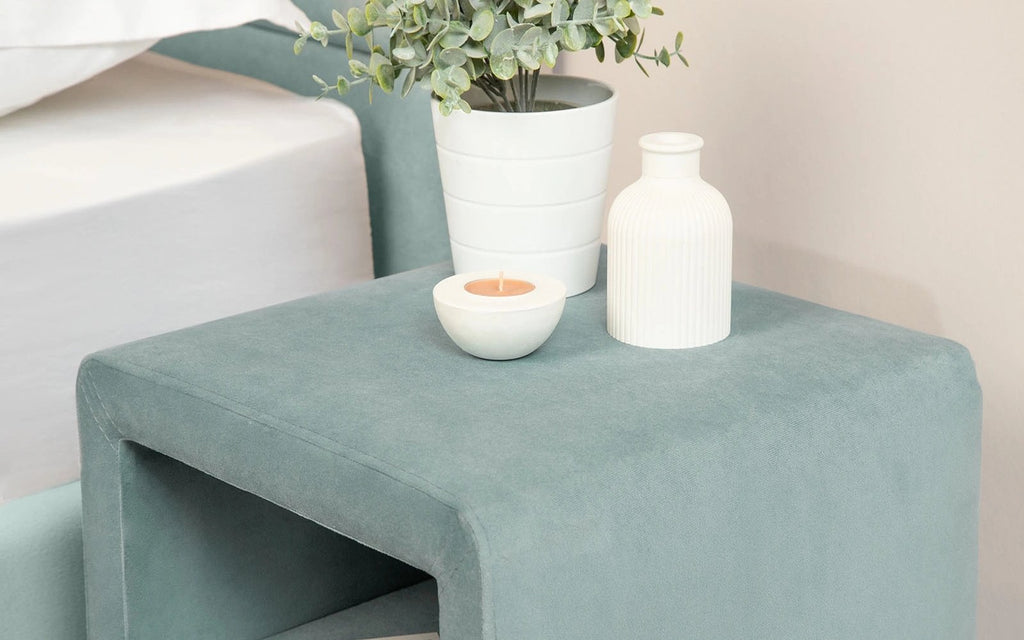 Leda nightstand in a bedroom interior, view 1
