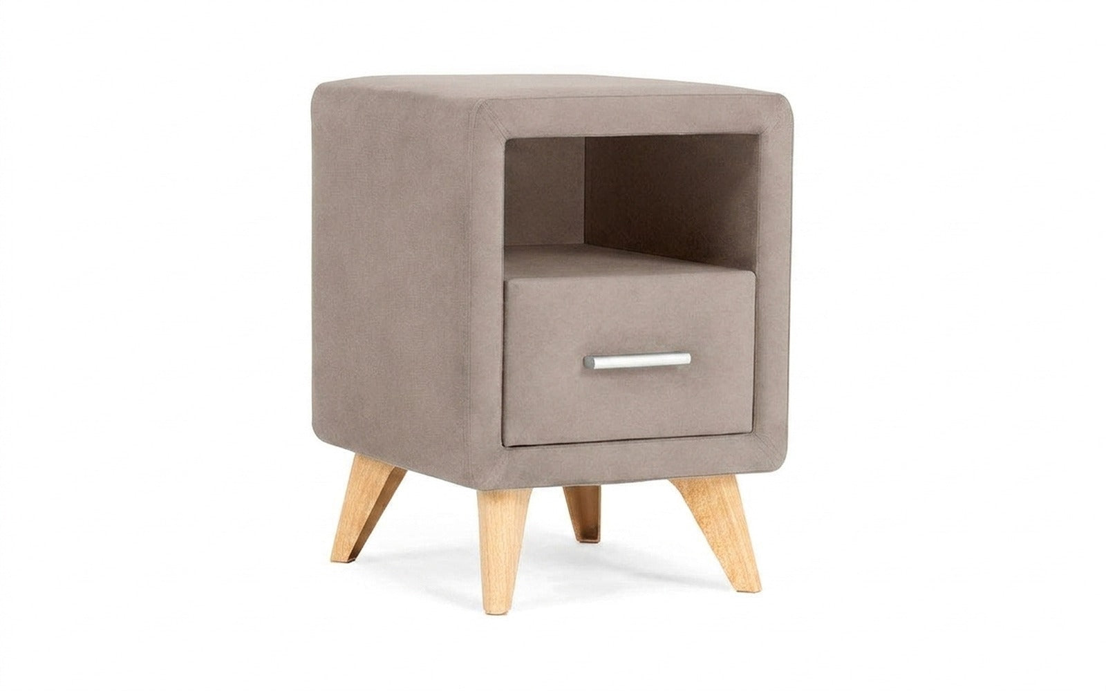 Leda nightstand in Balance 290 fabric, product photo on white background