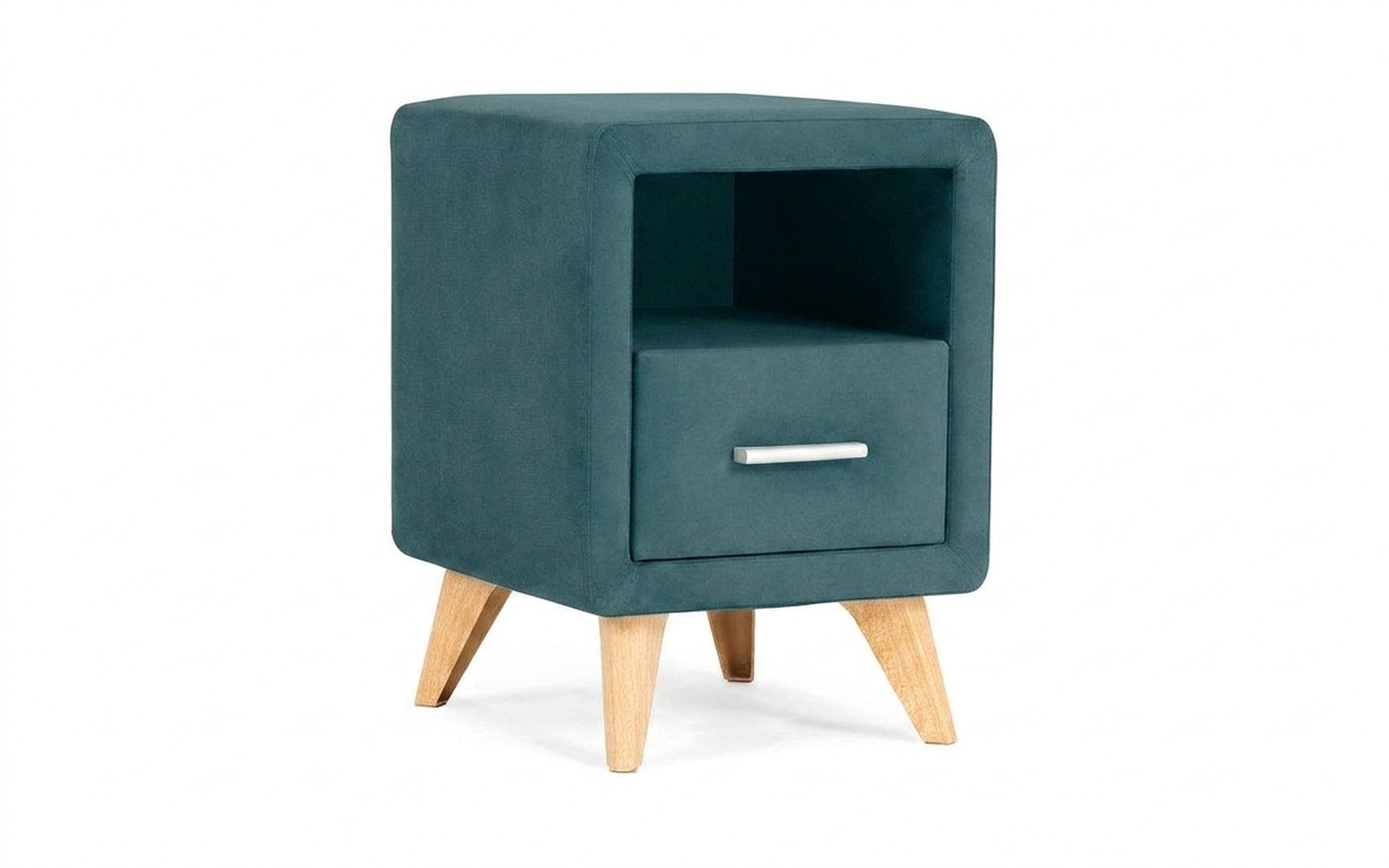 Leda nightstand in Casanova Seawave fabric, product photo on white background