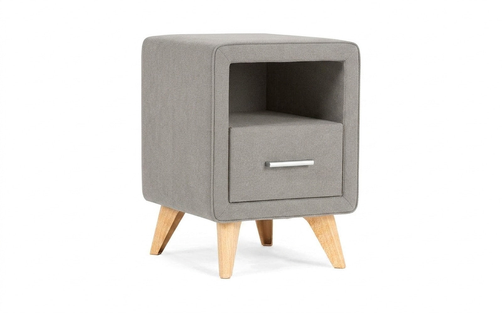 Leda nightstand in Dumont 24 fabric, product photo on white background