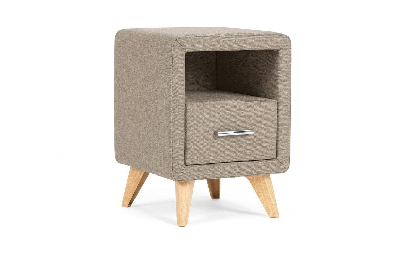 Leda nightstand in Forte 17 fabric, product photo on white background