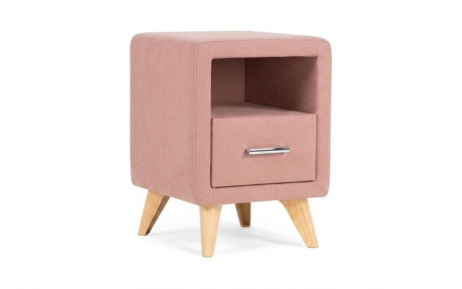 Leda nightstand in Royal I Sorbet fabric, product photo on white background