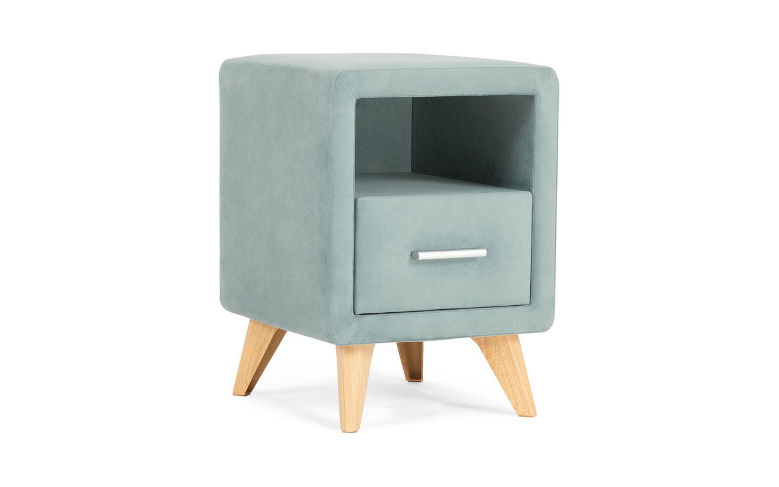 Leda nightstand, product photo on white background, view 1