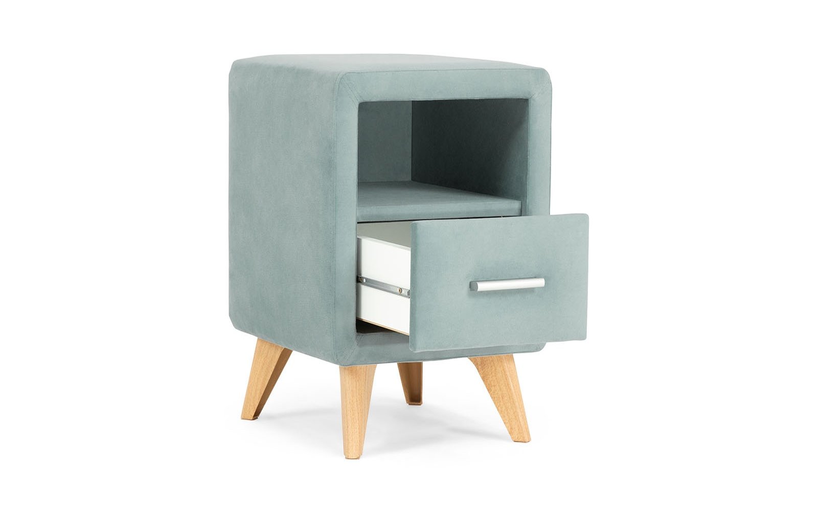 Leda nightstand, product photo on white background, view 3