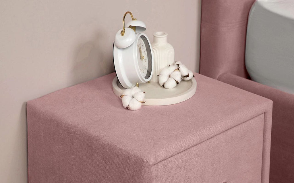 Magda nightstand in a bedroom interior, view 1