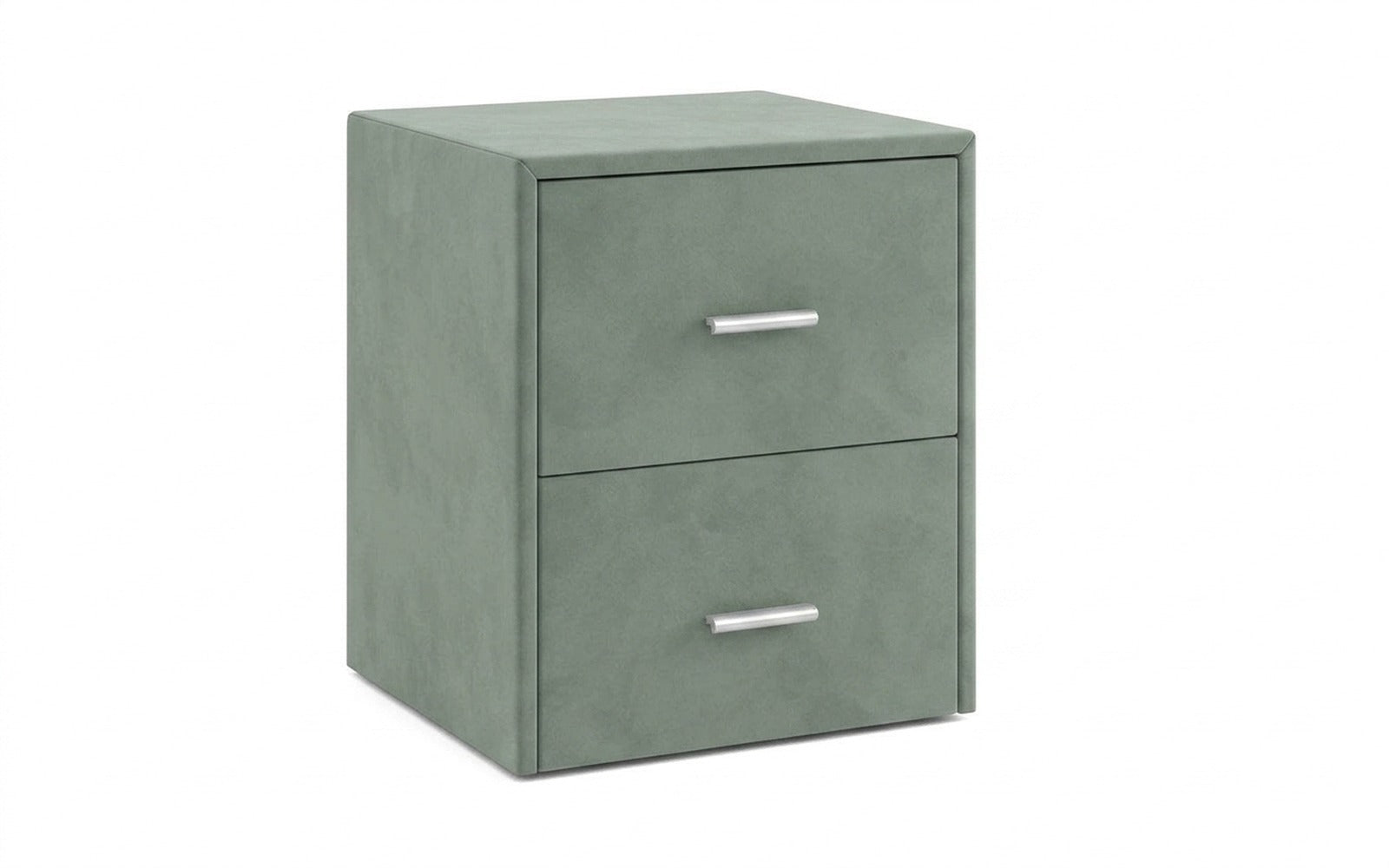 Magda nightstand in Casanova Celadon fabric, product photo on white background