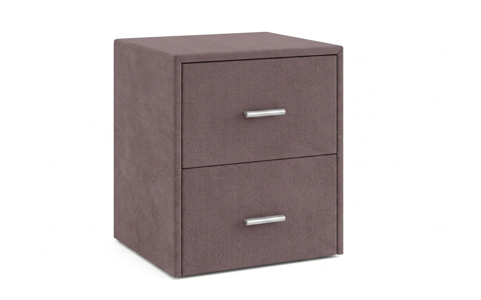 Magda nightstand in Casanova Lilac fabric, product photo on white background