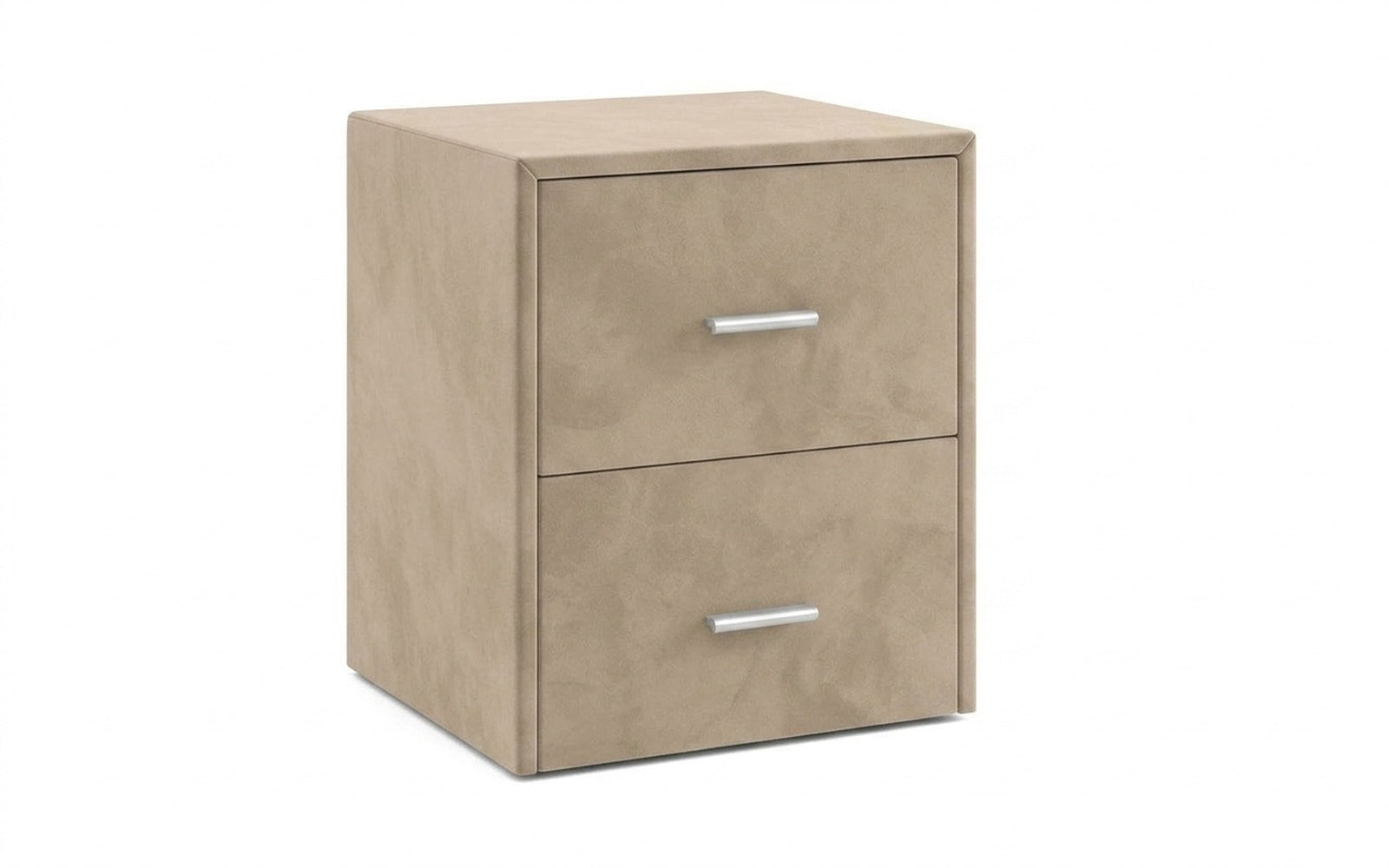 Magda nightstand in Casanova Milk fabric, product photo on white background