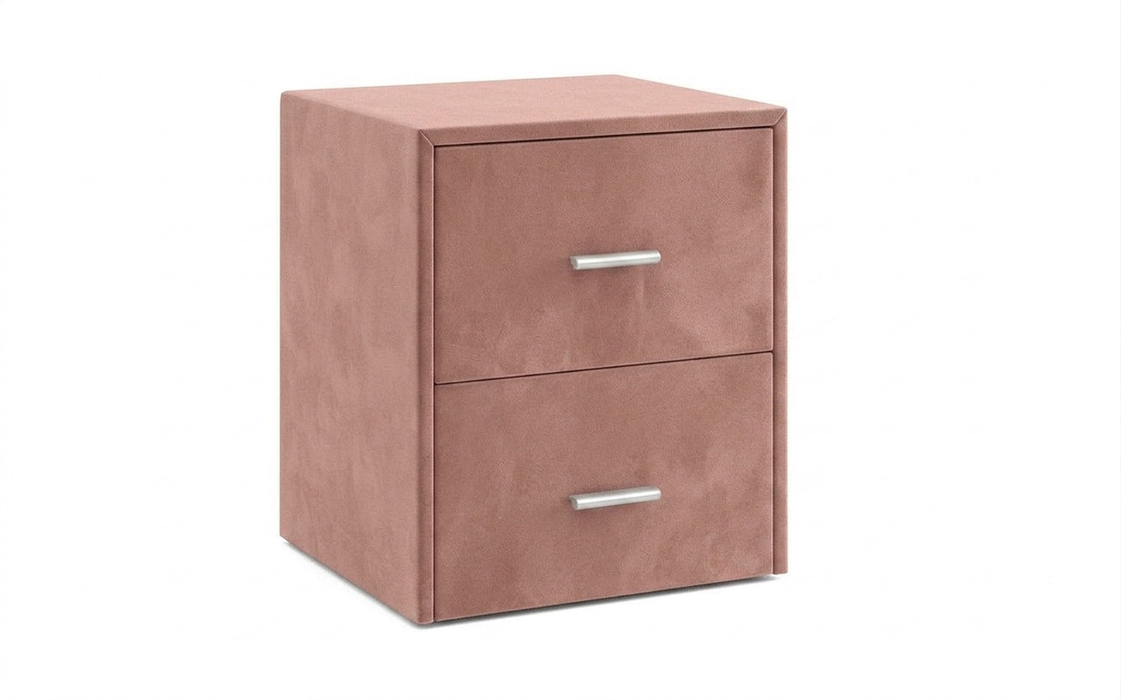 Magda nightstand in Casanova Pudra fabric, product photo on white background