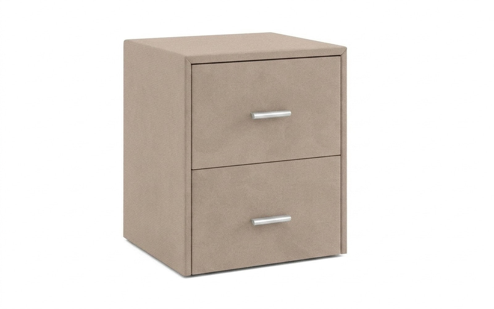 Magda nightstand in Dumont 02 fabric, product photo on white background
