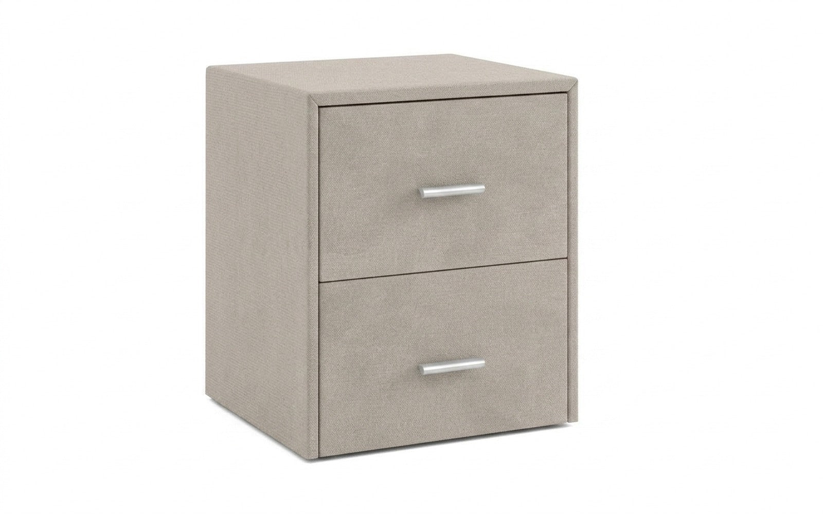 Magda nightstand in Forte 01 fabric, product photo on white background