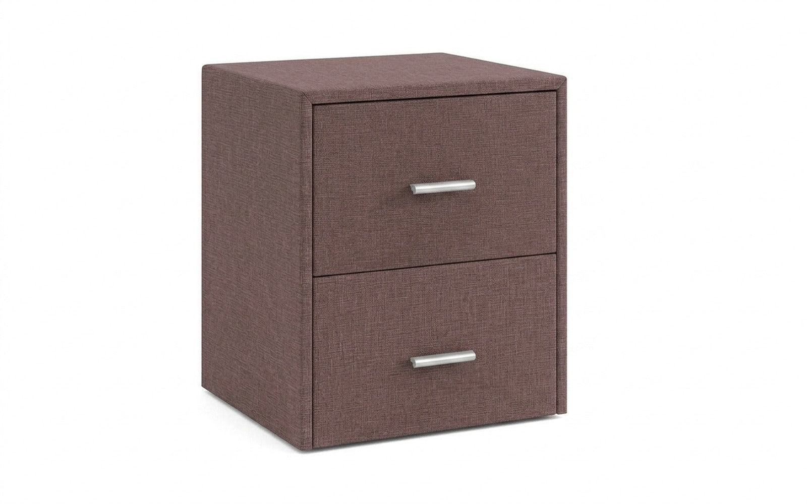 Magda nightstand in Lidot Lilac fabric, product photo on white background