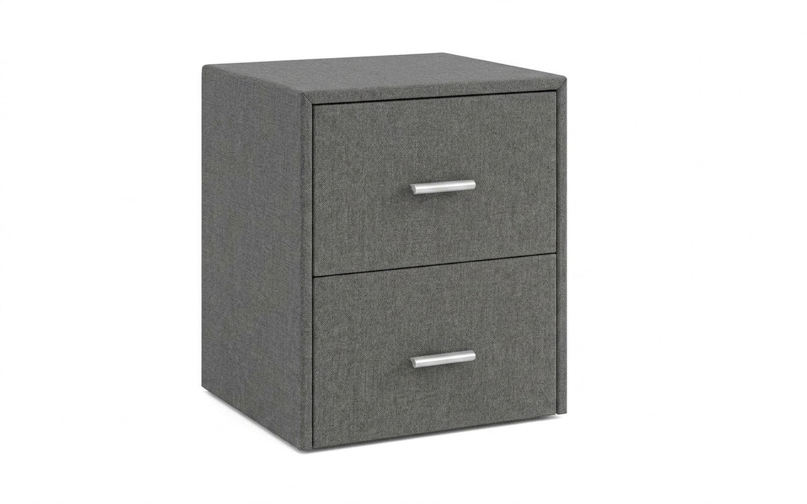 Magda nightstand in Prime Dark fabric, product photo on white background