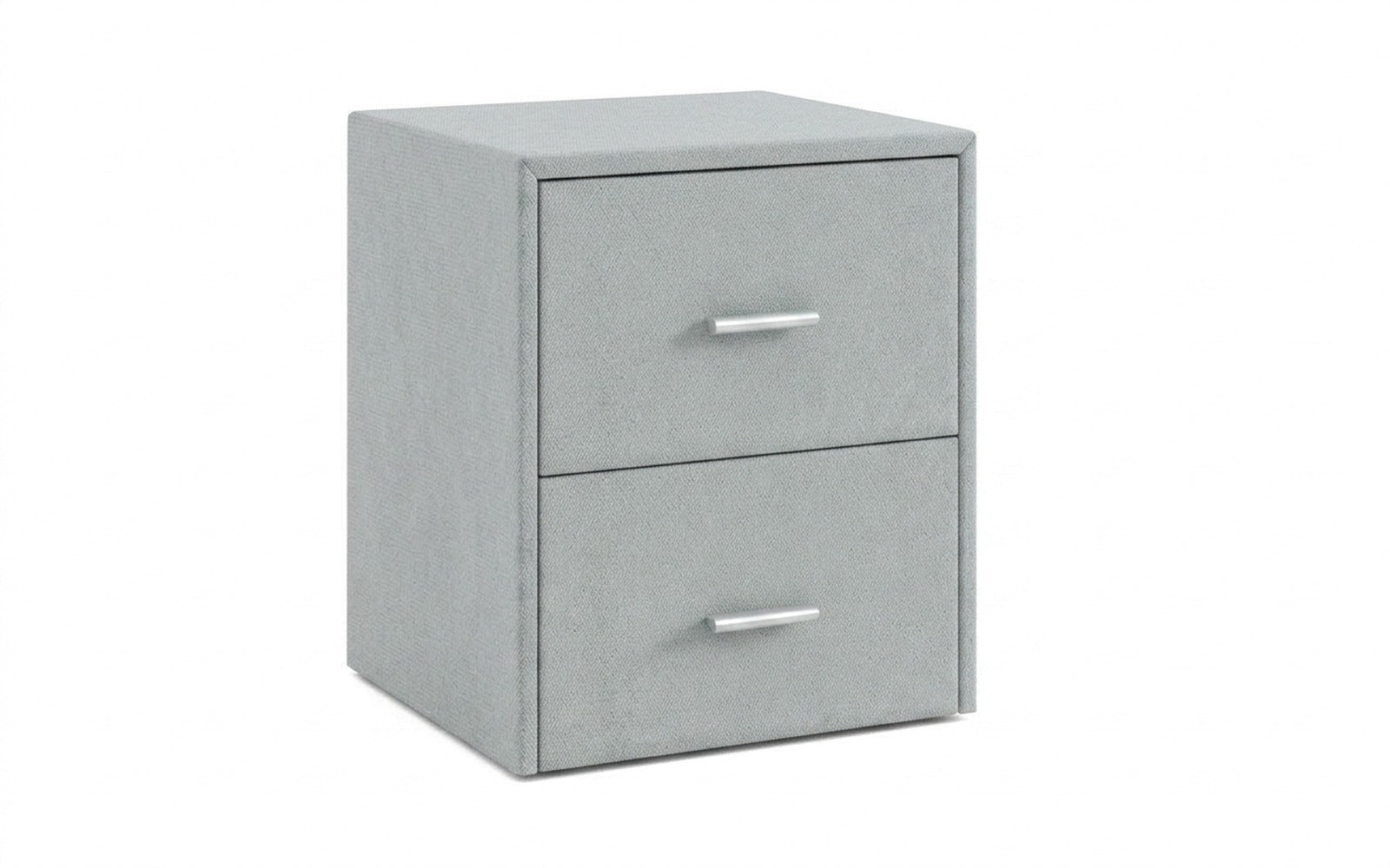 Magda nightstand in Royal I Aqua fabric, product photo on white background