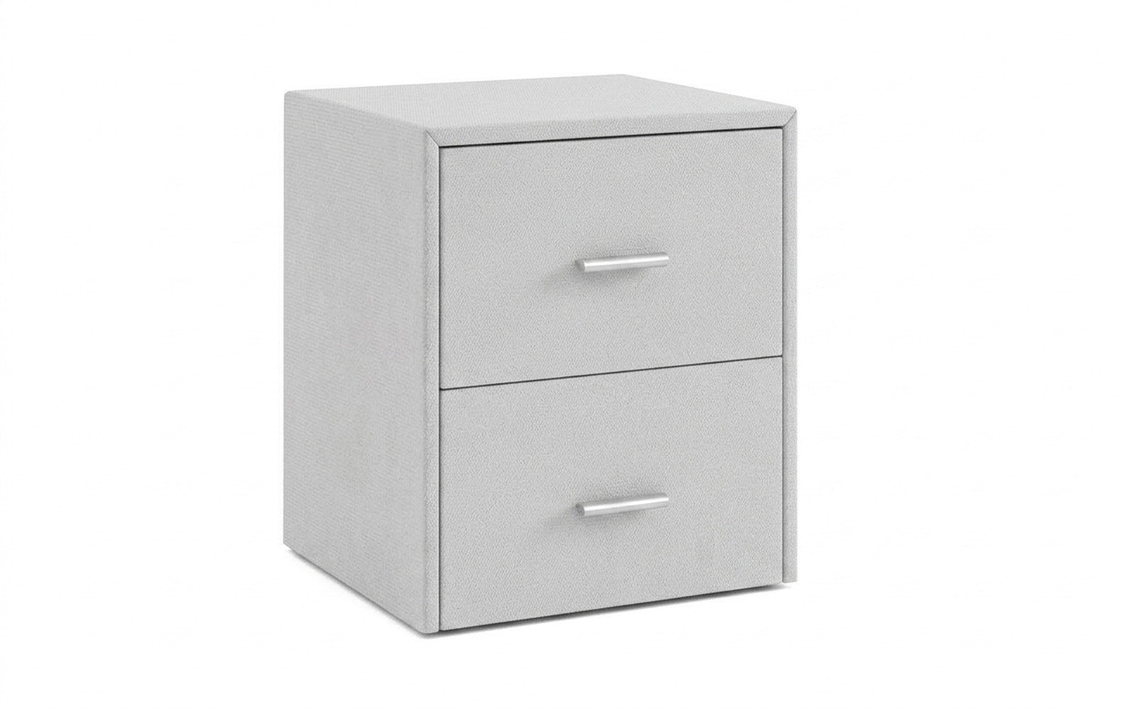 Magda nightstand in Royal I Haze fabric, product photo on white background