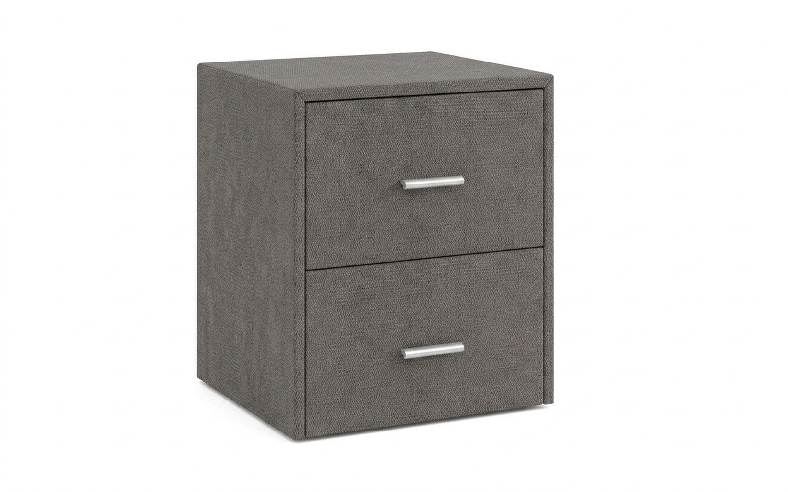 Magda nightstand in Royal I Mist fabric, product photo on white background
