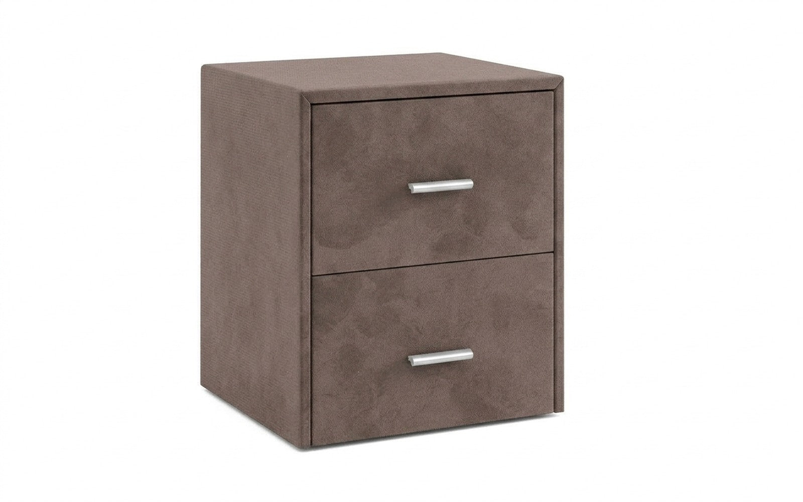 Magda nightstand in Royal I Shiitake fabric, product photo on white background