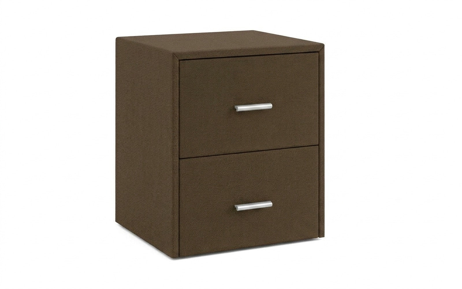Magda nightstand in Sky Velvet 12 fabric, product photo on white background