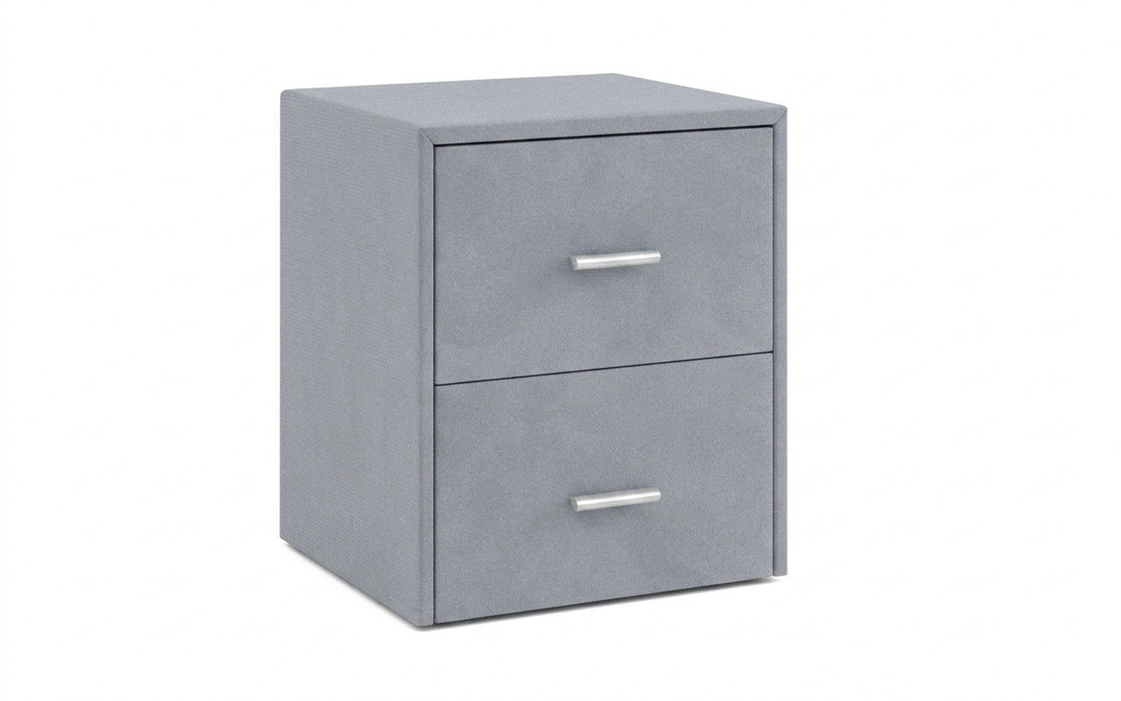 Magda nightstand in Velutto 52 fabric, product photo on white background