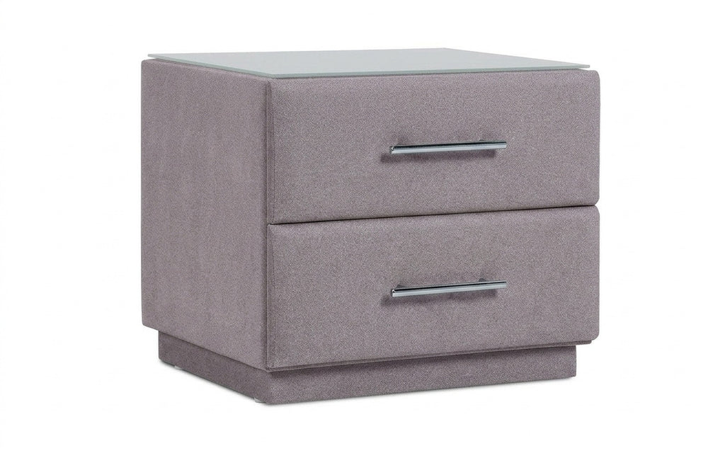 Marco nightstand in Aura 03 fabric, product photo on white background