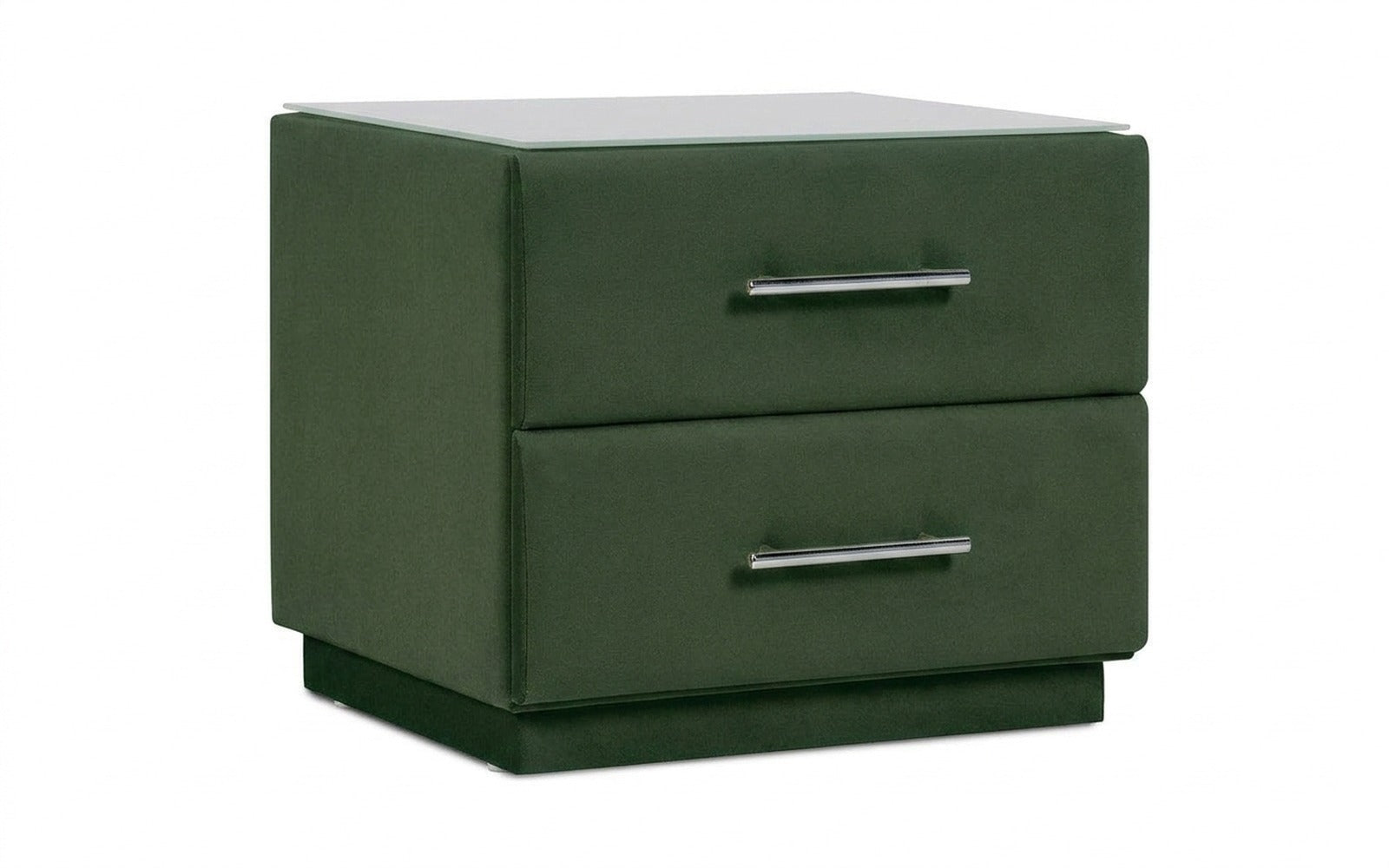 Marco nightstand in Casanova Grass fabric, product photo on white background