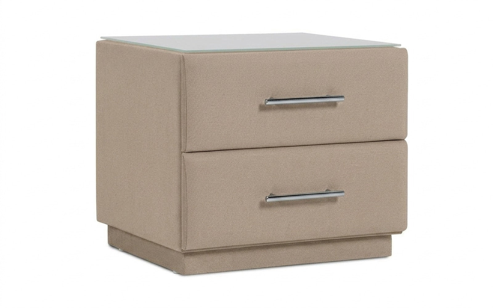 Marco nightstand in Dumont 02 fabric, product photo on white background